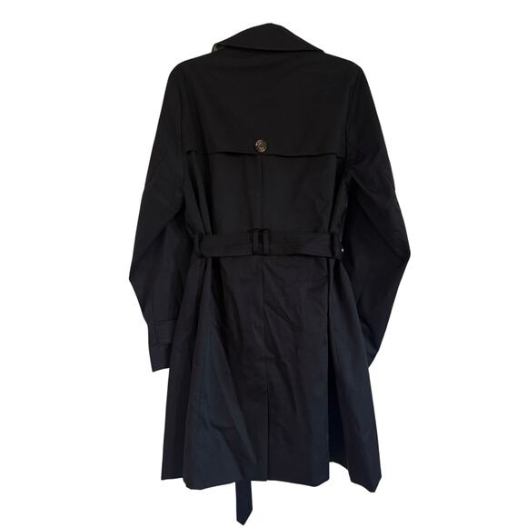 BARBOUR SHORT GRETA SHOWERPROOF TRENCH COAT BLACK - Picture 11 of 11